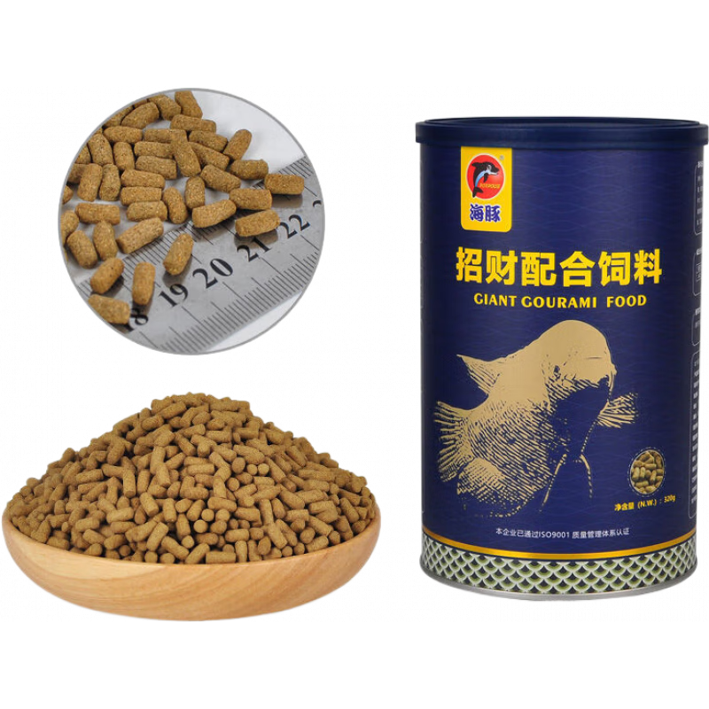 海豚（PORPOISE）海豚地圖魚飼料魚專用魚糧戰(zhàn)船魚觀賞魚肉食觀 地圖飼料320克/1罐