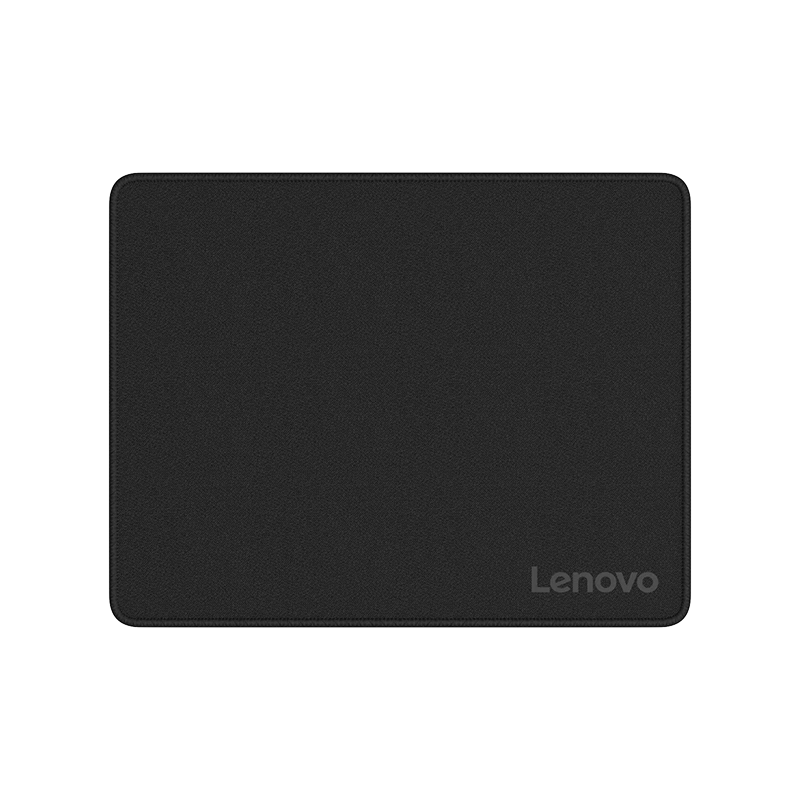 联想（Lenovo）鼠标垫 布面橡胶加厚防滑耐磨 办公游戏鼠标垫 精密锁边 250*200*3mm 黑色鼠标垫  MP1