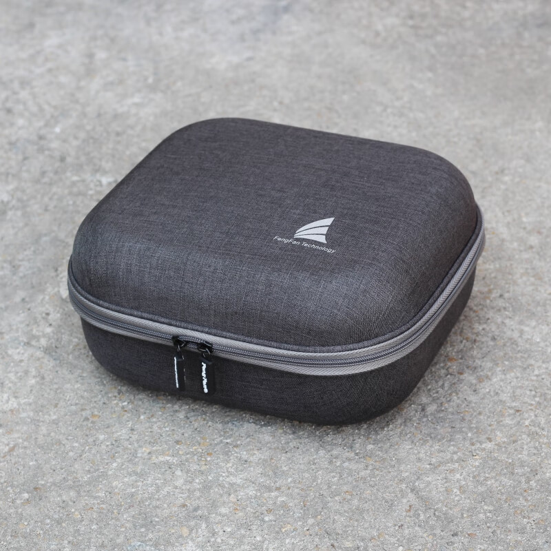 丰帆(FengFan) 适用于森海塞尔头戴式耳麦收纳包HD650/HD660S/HD400Pro/HD560S/HD600耳机盒抗压保护壳 麻灰色(带手提+固定绑带)