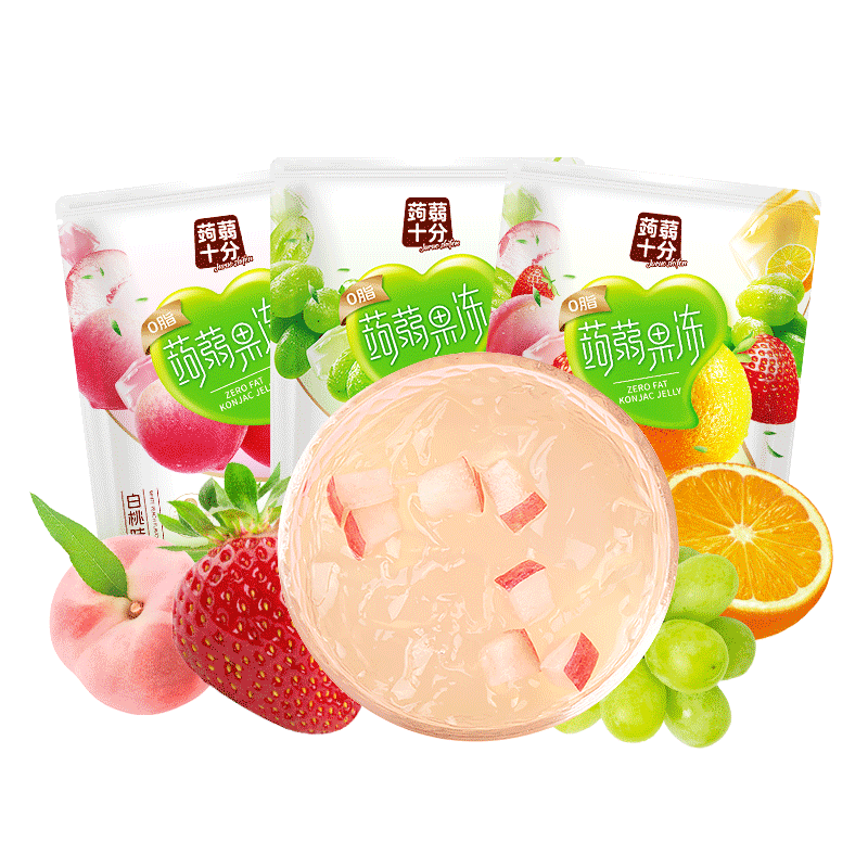 盐津铺子蒟蒻果冻低0脂hd 【约80包】混合味