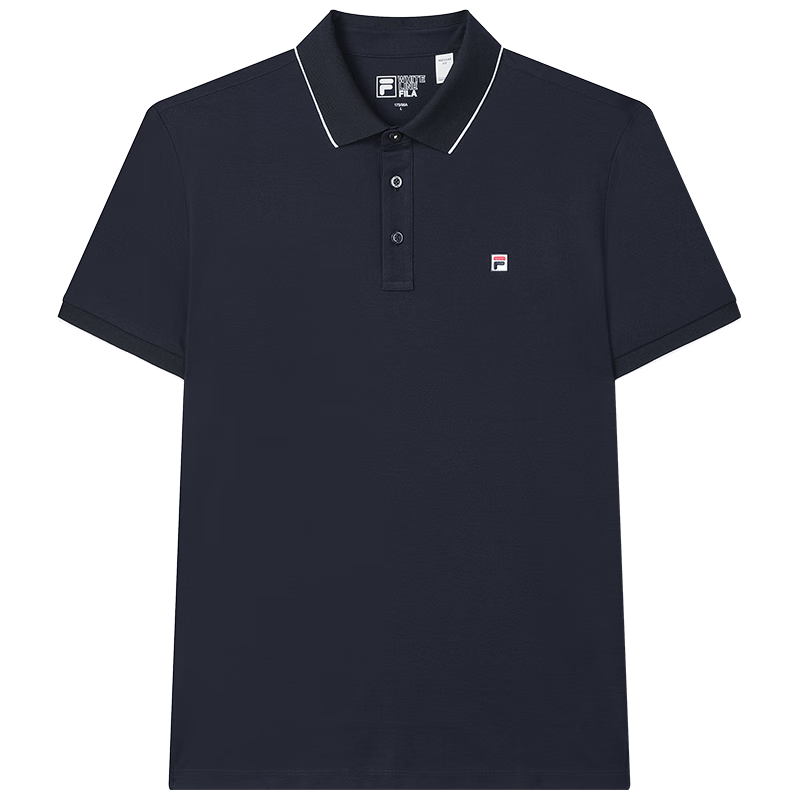 FILA 斐樂官方男子短袖POLO衫夏季涼感透氣商務(wù)休閑上衣