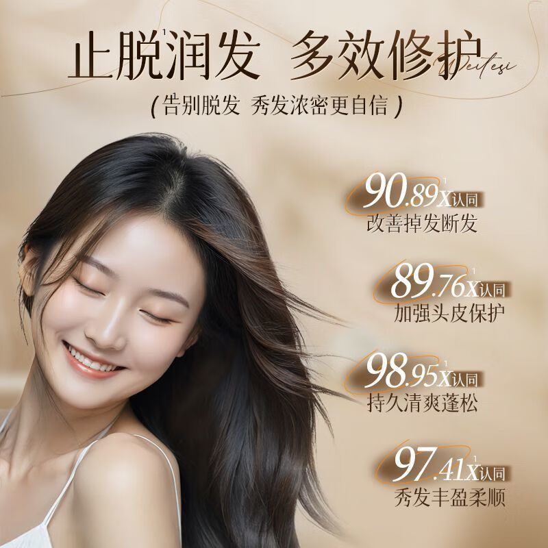 范泳辰防脱育发洗发水增发侧柏叶何首乌控油止痒洗头膏 【持证育发】500ml*2瓶