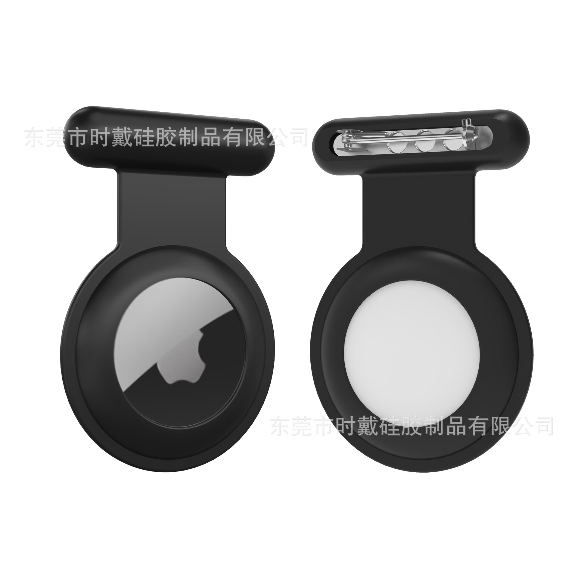 适用苹果airtag保护套追踪器硅胶gps定位器工厂现货批发保护套苹 黑色