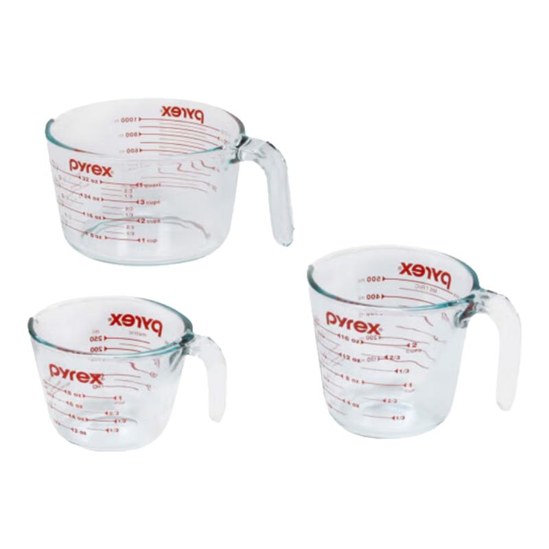 PYREX ��������������װ ͸�� Measuring Cup 3 pack 175.25Ԫ