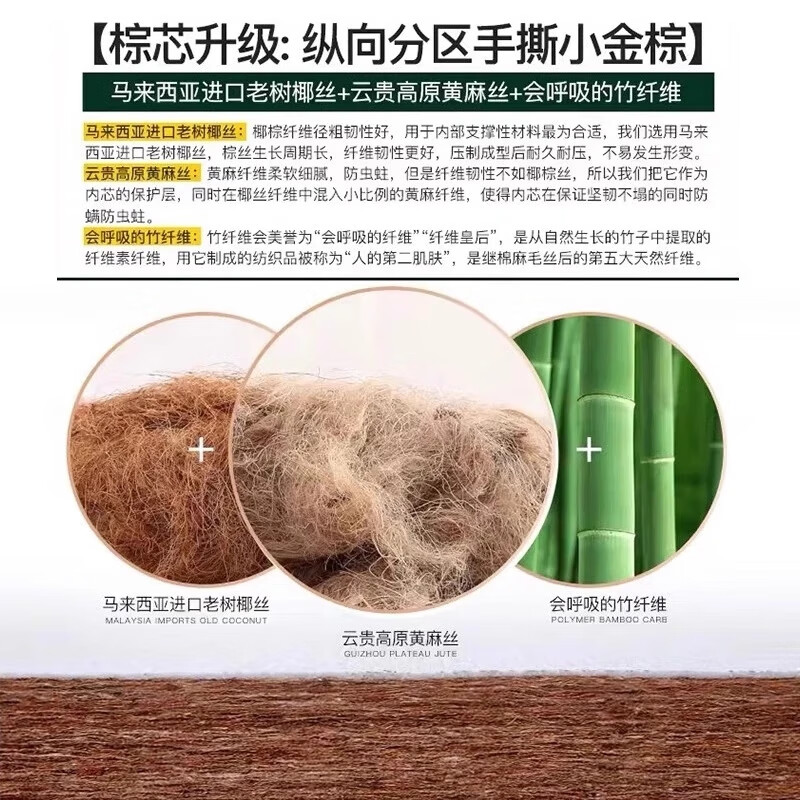 能见度德国VISIBL 定制定做可折叠床垫子152三折儿童椰棕榻榻米专用地铺 第九代抑菌·婴儿棉6cm【黄麻双金棕】婴幼儿级 1.5x2米(咨询客服·可定制任意尺寸)婴幼儿可用