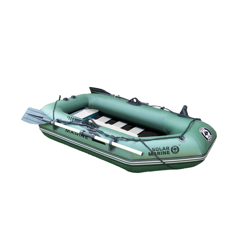 速澜充气船加厚皮划艇橡皮艇钓鱼船专业路亚艇冲锋舟硬底充耐磨气垫船 加厚标准版2.3米（3人）船