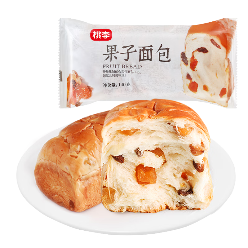 桃李小果子面包140g*2袋面包营养早餐糕点心蛋糕零食源头直发包邮