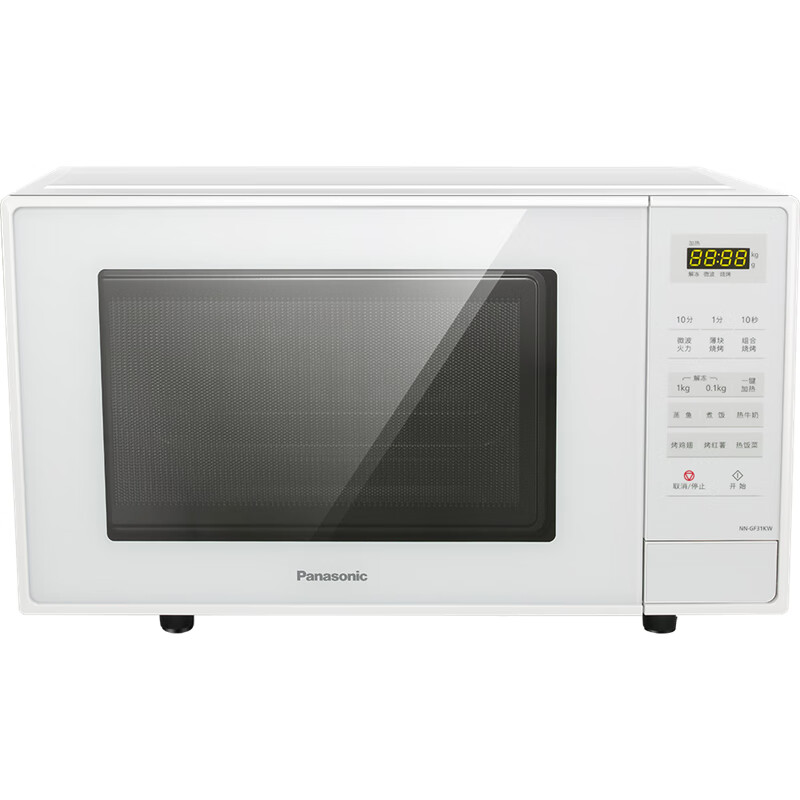 松下（Panasonic）NN-GF31KW微波炉家用小型23L智能全自动烧烤一体 白色[包装微瑕]