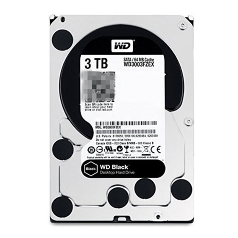 西部数据CMR/PMR垂直全新WD3003FZEX西部数据3.5 3T台式机电脑企业级黑盘