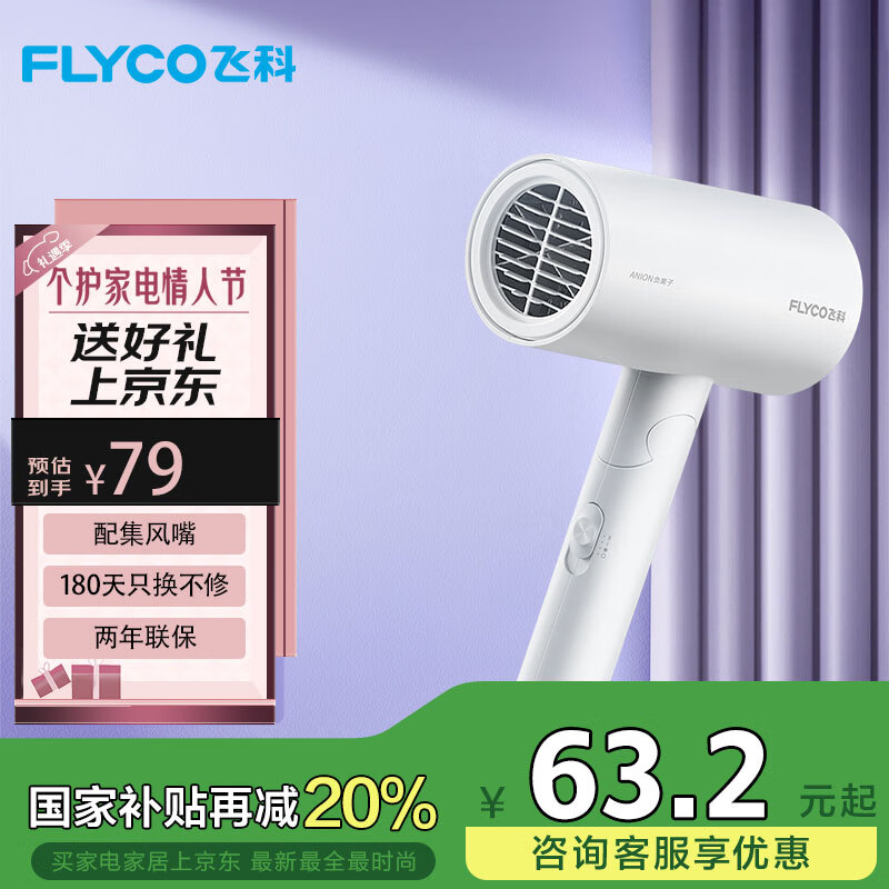 �ɿƣ�FLYCO�������ӵ紵������ñ�Я�ٸ����ȷ���ʴ���ͲFH6276