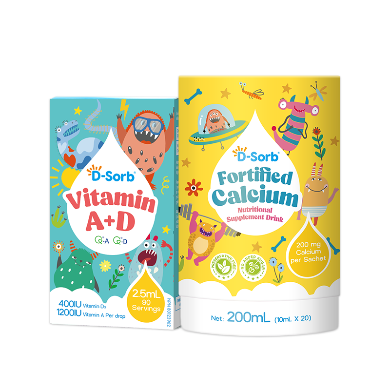 滴適寶（D-Sorb）維生素AD滴劑+強化鈣檸檬酸鈣組合裝鈣AD同補原裝進口 維生素AD+桶裝強化鈣【贈調(diào)制乳粉一盒】
