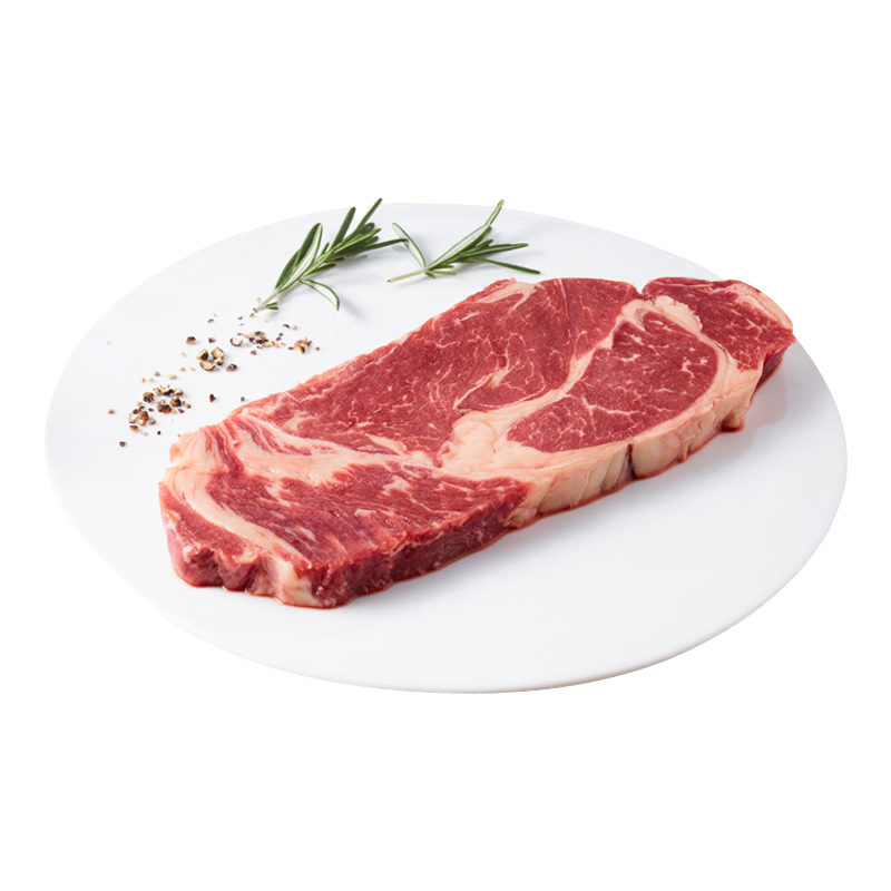 天谱乐食 澳洲谷饲安格斯原切上脑牛排200g 谷饲150天牛肉生鲜