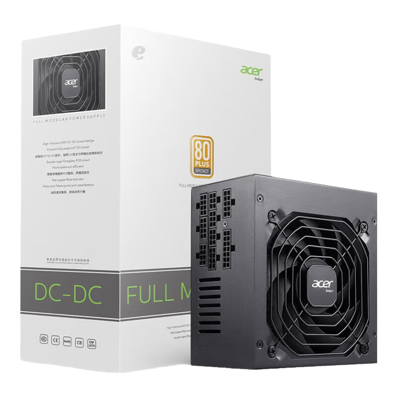 ڲEMACHINES곞acer ACϵеԴ550W/650W/750WȫģԵԴ 80PLUSͭ/ʽAPFC+DC/¿أ 곞acer AC550WɫͭȫģԴ189Ԫ
