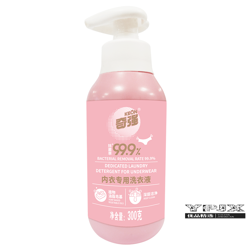 奇强（keon）300g液体肥皂浓缩型植物皂基内衣专用洗衣液洗衣液 2瓶