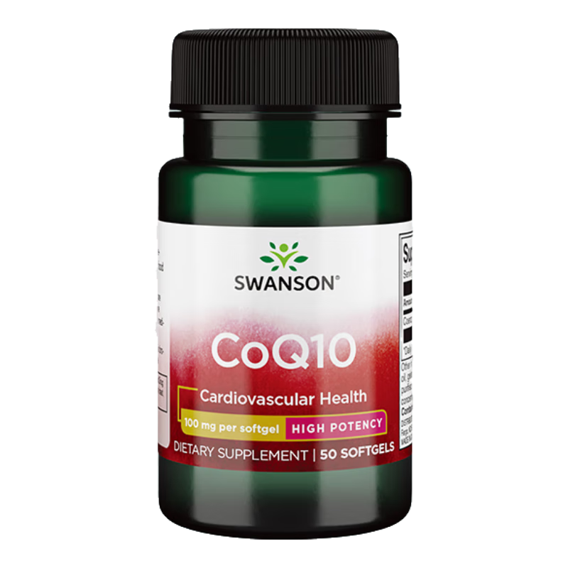 斯旺森（SWANSON）辅酶Q10软胶囊 呵护心血管强健心动力支持心脏健康 100mg*50粒