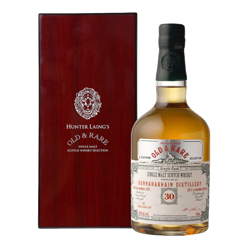 ��������Hunter Laing�����ɹ���30��1987ѩ��Ͱ �ո�����һ��ѿ��ʿ�� ���׵�������װ ���ɹ���30�� 700ml 48.4%vol