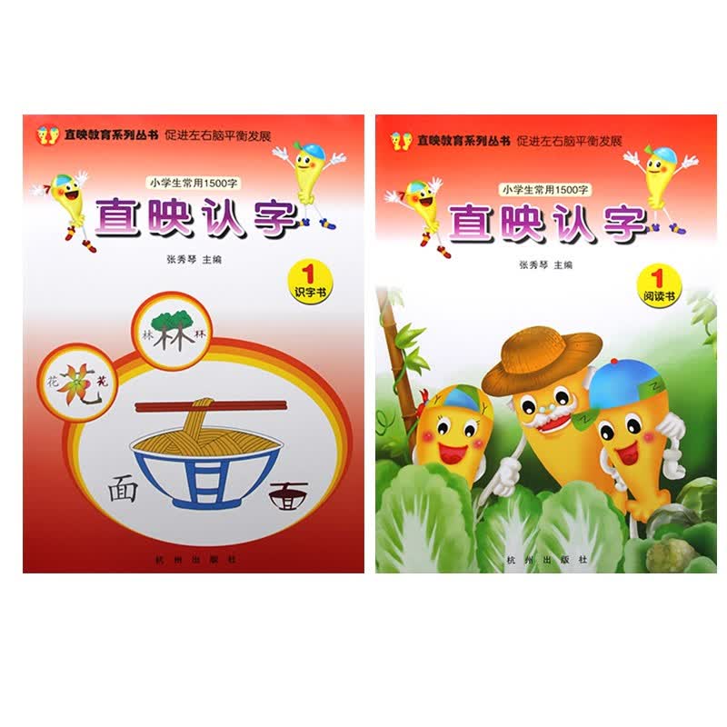 直映认字正版教材送识字动画识字游戏看图认字形象认字识字书儿童早教