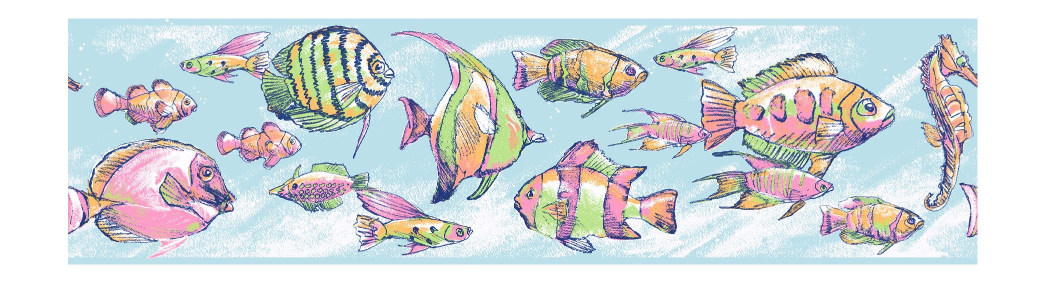 YORK WALLCOVERINGSRoomMates Candice Olson 儿童 浅蓝色