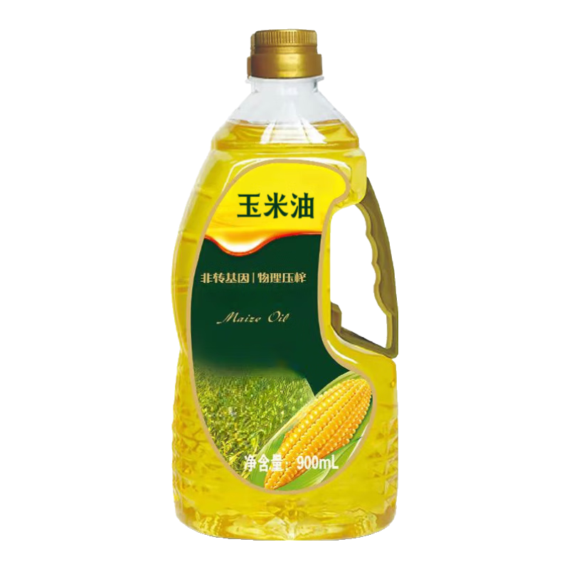 特香玉米油非转基因物理压榨1级食用油【新老包装随机发货】 玉米油*900ml*1瓶