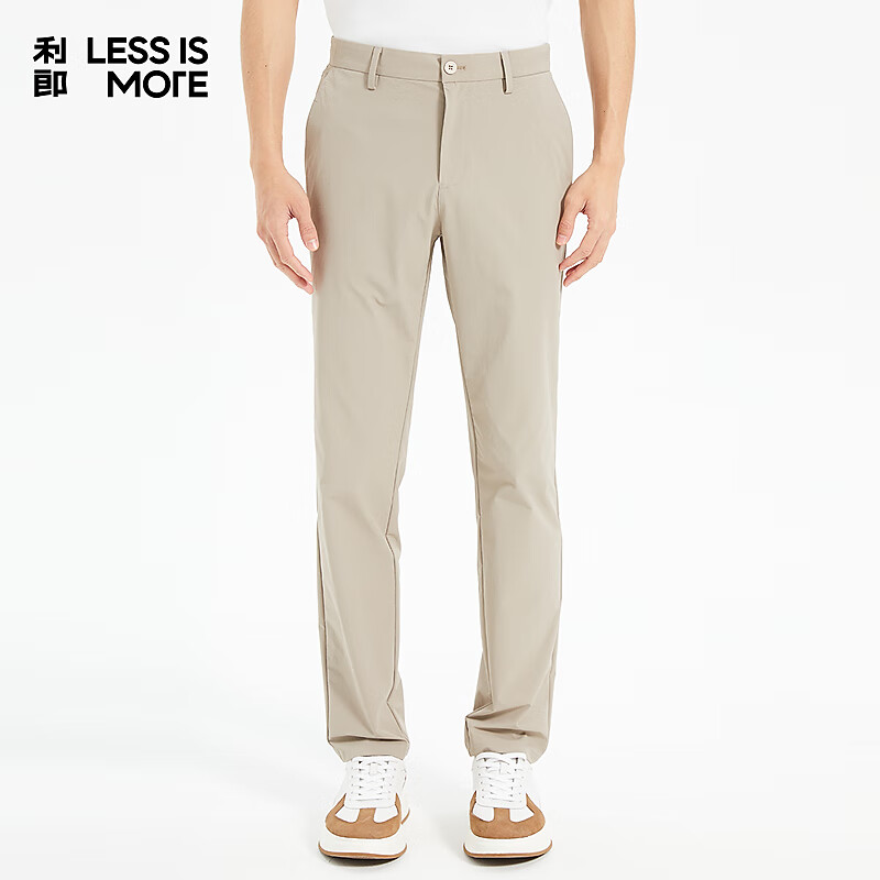 利郎青年商务男裤【抗皱易打理】休闲裤男凉感弹力通勤长裤Q5XXK009 浅卡其 34 (175/86A)