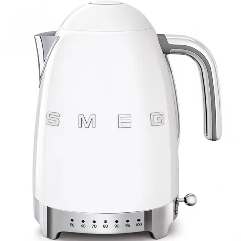 SMEG意大利斯麦格电热水壶复古家用泡茶保温一体温控恒温电水壶1. 1.7 珍珠白KLF04温控水壶 1.7L