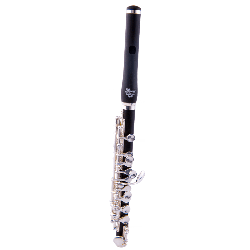ZKHE短笛樂(lè)器 純?yōu)跄?鍍銀按鍵  海茲威高音短笛C調(diào)專業(yè)演奏 烏木短笛