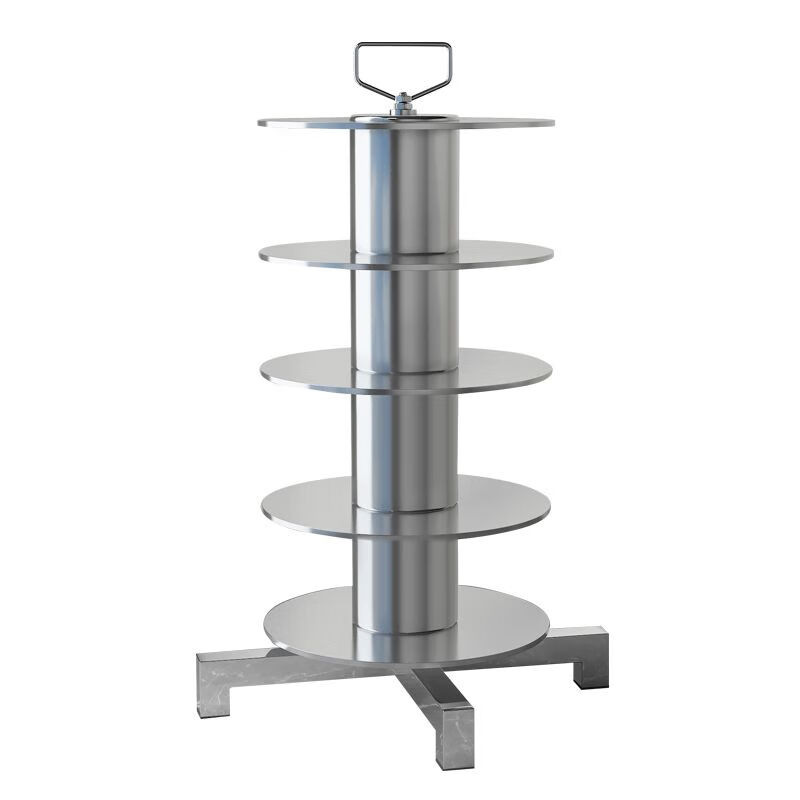 电线放线器多盘放线架可调转速电工专用放线架子不锈钢材质穿线器 大号-5盘直径40cm (1.5-16平方)