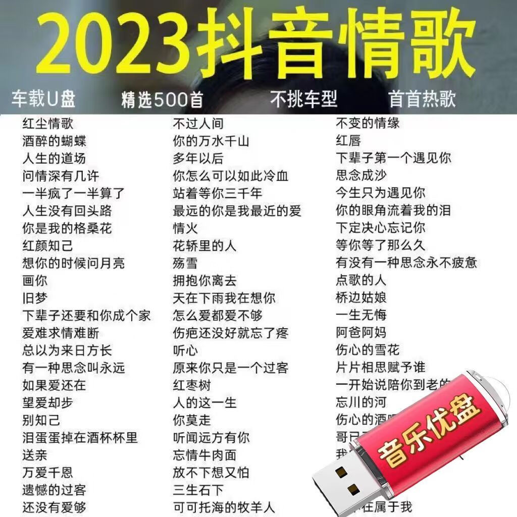流行歌曲500首(近几年流行歌曲500首)
