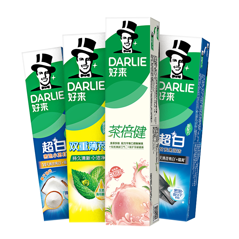 DARLIE/ Сմ190g+̿190g+˫ر175g+Ͳ160g  4֧715g    58.2Ԫ2(29.1Ԫ/)