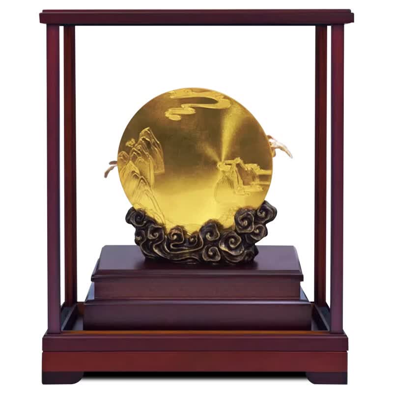 NWTB金箔桃李满天下摆件教师节礼物送老师导师纪念品毕业季校庆礼品 桃李满天下