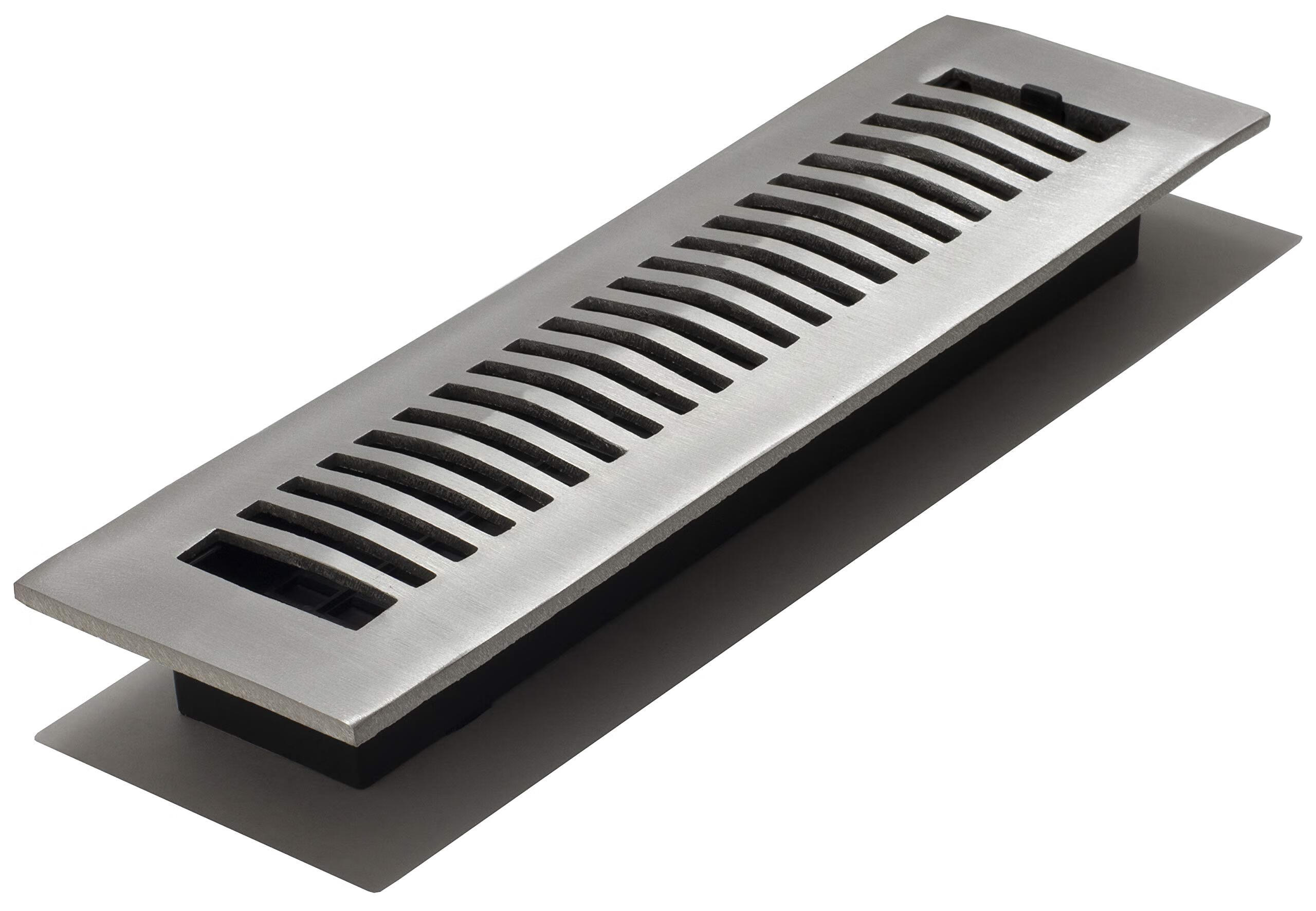 Decor Grates LA212NKL 2 英寸 x 12 英寸铝制地板调光器 镍