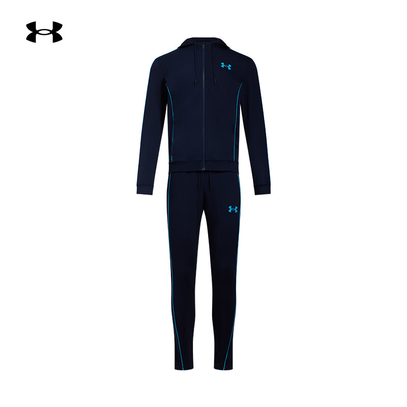 安德玛（UNDERARMOUR）春夏Tracksuit男子宽松运动休闲套装1390152 藏蓝色410 XL