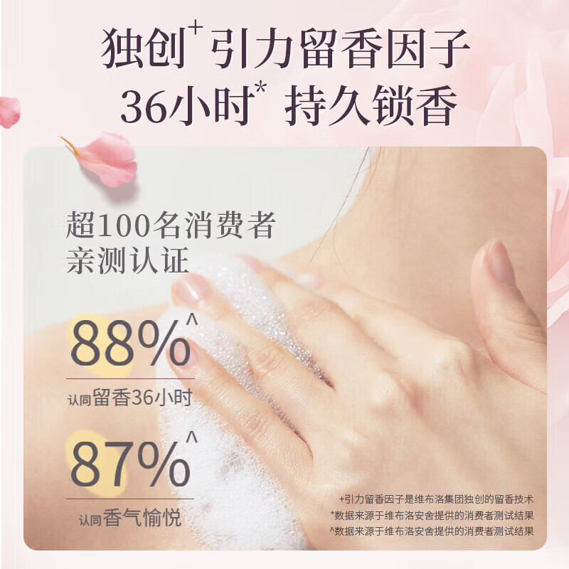 艾诗香水沐浴露花香香型沐浴乳清洁身体男女通用 魅力沐浴露420g