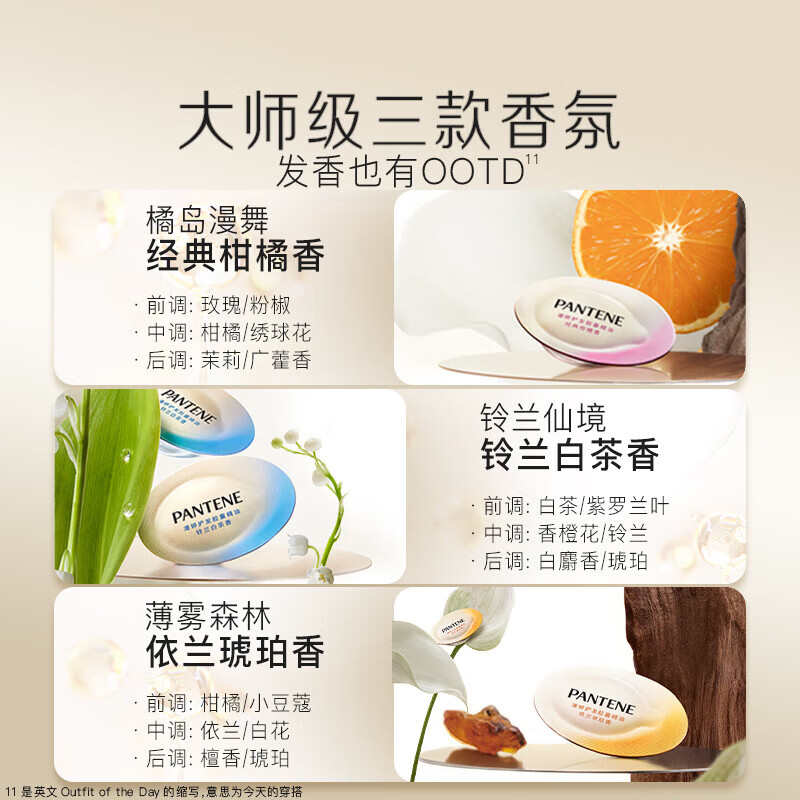 潘婷【旅行次抛便携】潘婷护发胶囊精油顺滑亮泽持久香氛留香精华滋养 【加强装60颗】精油顺滑不粘腻