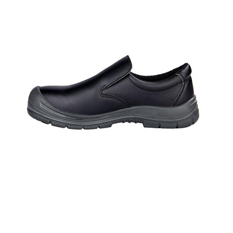 funtownshoes 牛皮鞋超细纤维皮面防水防滑防砸食品加工安全鞋护士鞋