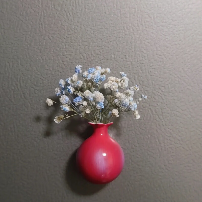 山头林村辽宁省博物馆纪念品 辽宁省博物馆文创石榴尊立体磁吸花瓶 石榴尊冰箱贴【1个】