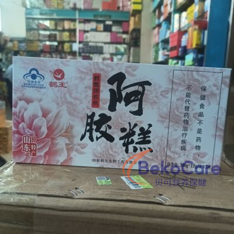 鶴王黑芝麻核桃阿膠糕固元糕禮盒裝300g 鶴王黑芝麻核桃阿膠糕固元糕禮盒裝300g