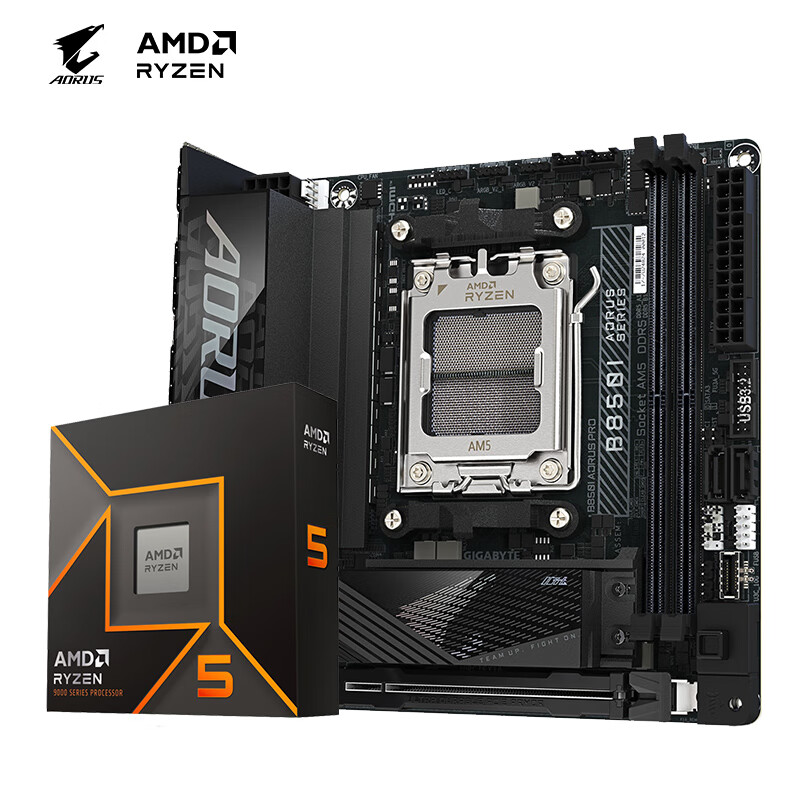 技嘉（GIGABYTE）主板CPU套装B850I AORUS PRO主板+9600X处理器