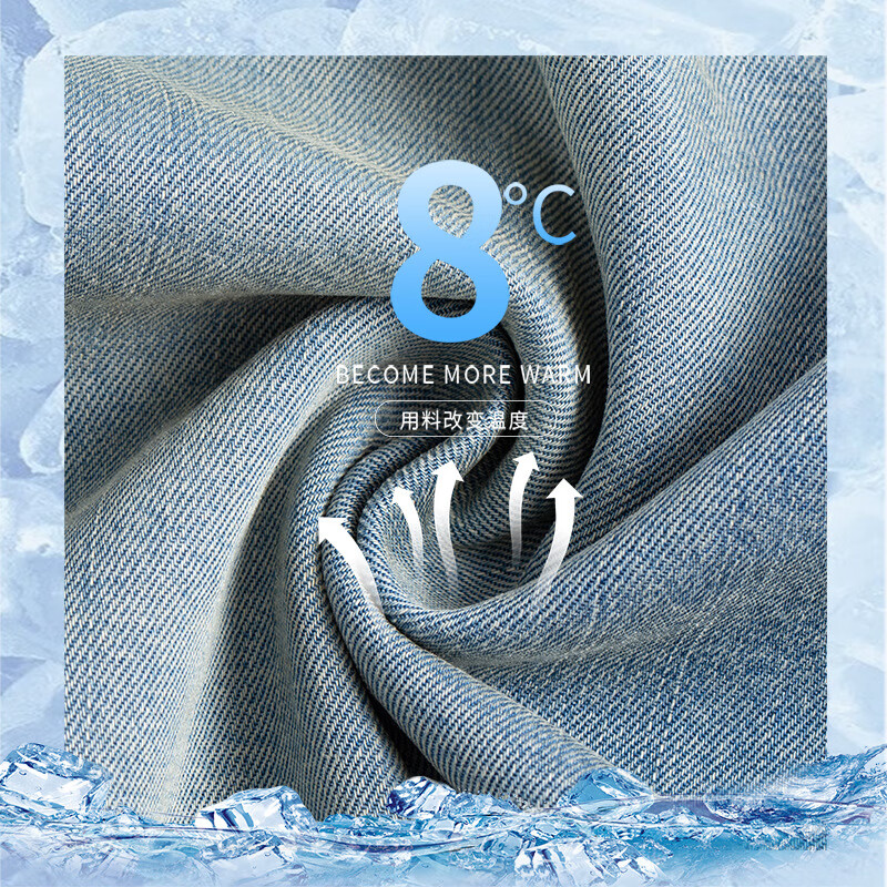 相伊恋人天丝牛仔阔腿裤女25秋冬季新款加绒加厚显瘦宽松小个子直筒休闲裤 复古蓝 【小个子-建议158CM以下】 L 【建议126-140斤】