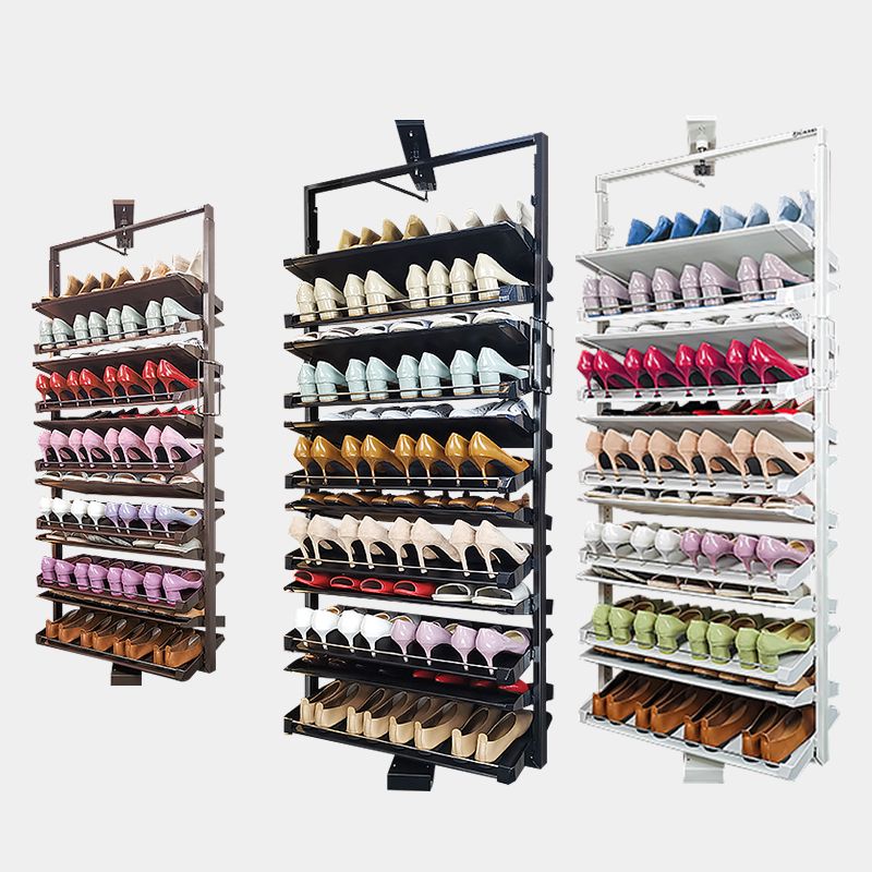 旋转鞋架360度家用抖音多层收纳五金配件高度伸缩旋转鞋柜 4层+德国阻尼高680-745mm