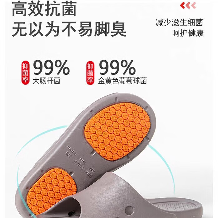 源途防滑拖鞋男女家居浴室凉拖外穿室内洗澡老人孕妇止滑鞋防滑鞋简约 绿色 升级款 44-45