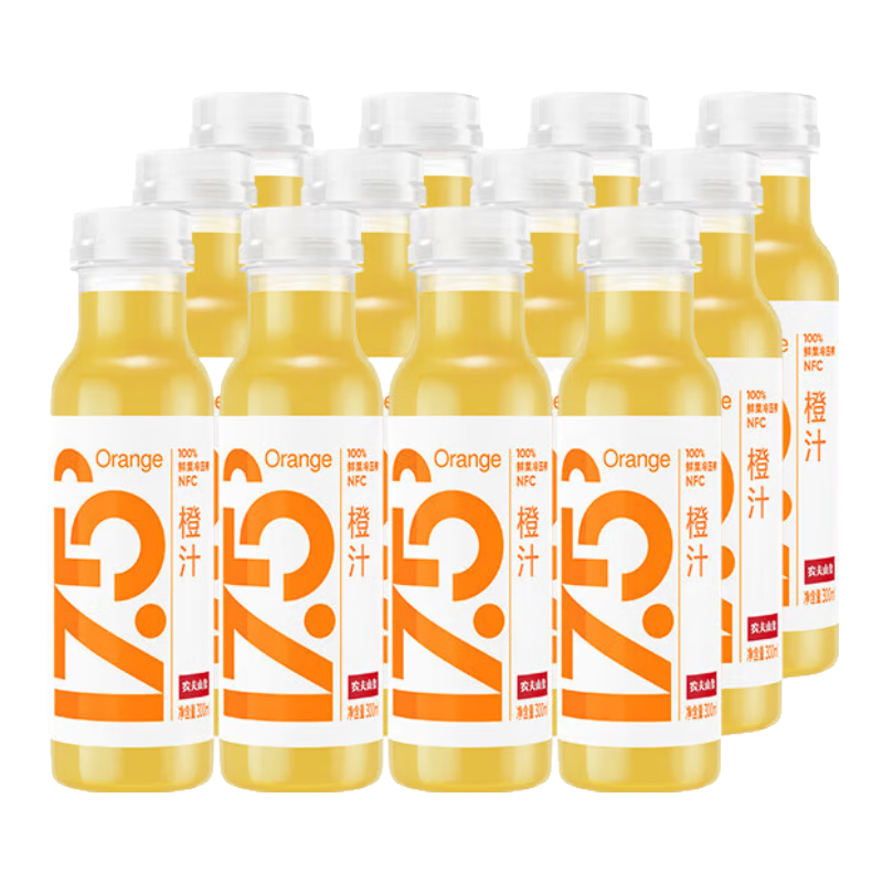 ���ڲ�����ũ��ɽȪ 17.5�� ����nfc��֭������� 100%��Ũ����ԭ�ʹ���ѹե��֭ ��֭300ml*12ƿ 84.8Ԫ