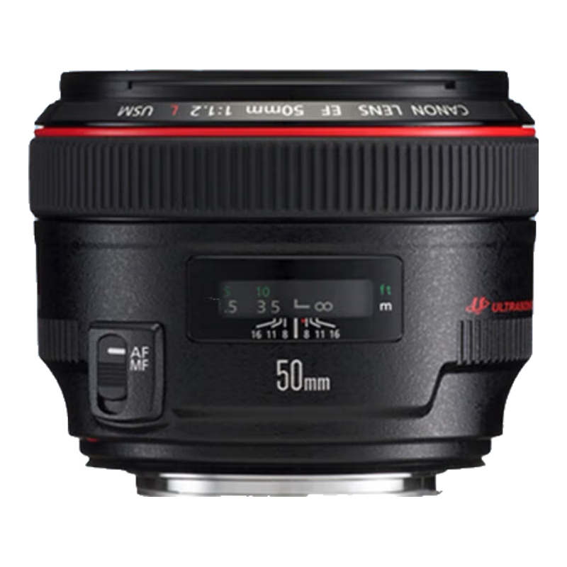 ���ܣ�Canon�� ���������ͷ ��׼������ͷ ���񶨽� ���Ȧ����ȫ���������ͷ EF 50mm 1.2L USM��׼������ͷ �ٷ����䡾����UV�˾�+�����ӱ������