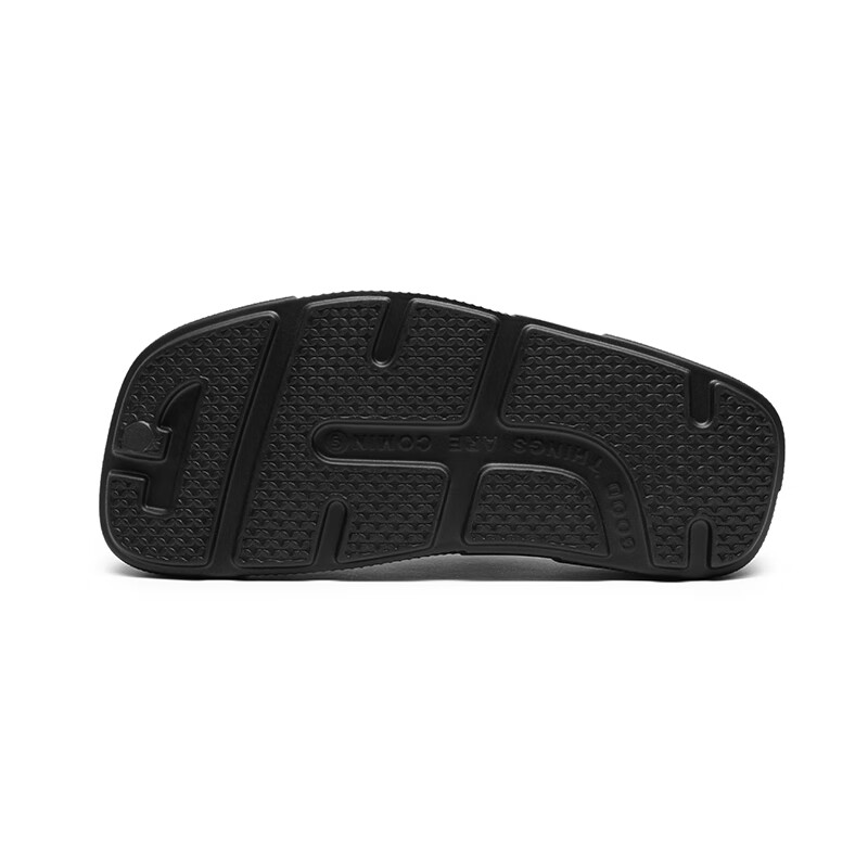 共迹gongji敖瑞鹏同款2025夏季新款洞洞鞋黑色休闲鞋子拖鞋厚底男士凉鞋女鞋 黑色 36 -37