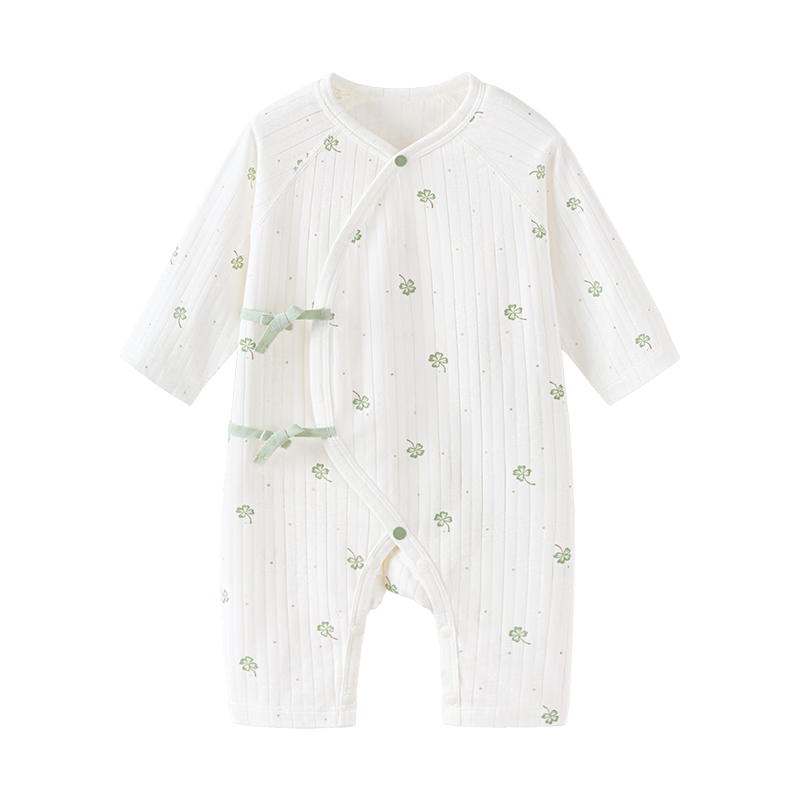 babylove【清倉(cāng)】新生兒連體衣夏季薄款衣服初生兒寶寶莫代爾棉嬰兒和尚服