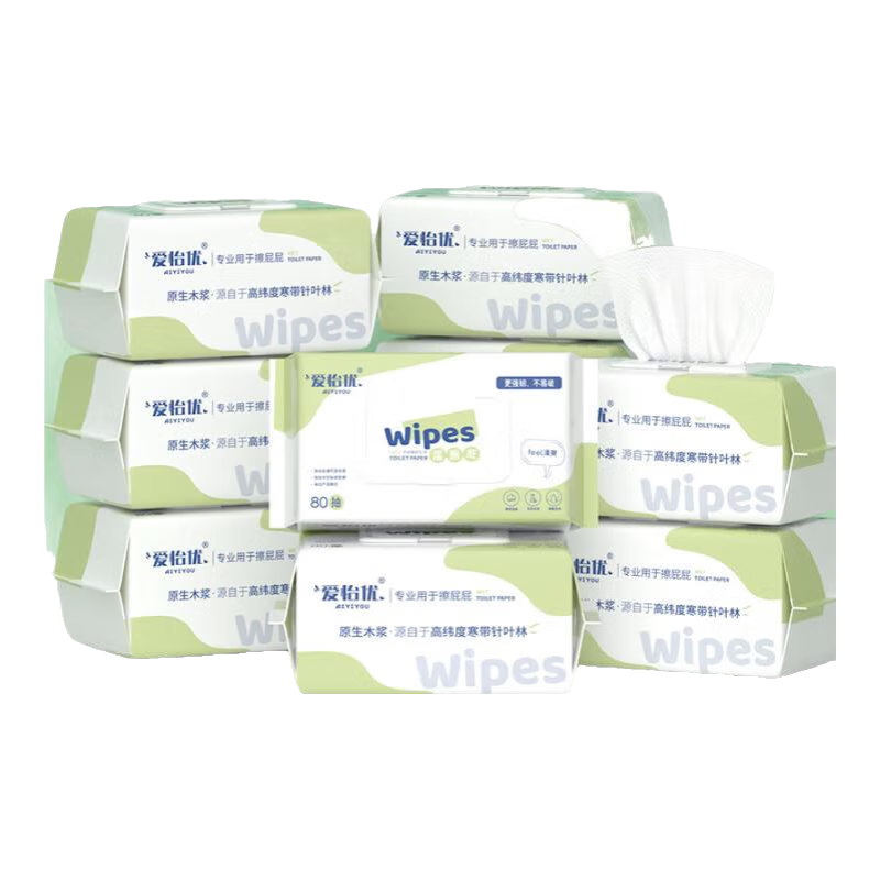 ������ʪ��ֽ��ͥװ�ɳ�ɢ�н��ֽӤ�׶����üӺ�ʪ����ƨƨר��ʪ��ֽ �ڻ�װ�� 80Ƭ*10��