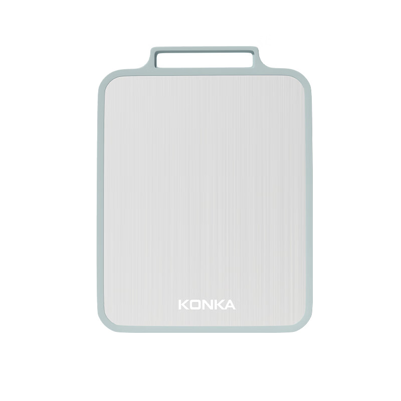 康佳（KONKA）菜板双面砧板不锈钢粘板家用防霉抗菌切菜板厨房擀面案板多功能 双面可用小清新 长38cm宽29cm