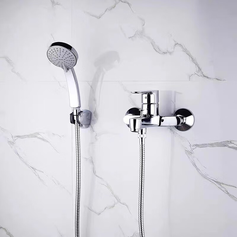 科勒科勒枪灰k-768699460浴缸龙头混水阀浴室挂墙花洒淋浴套 7686套装