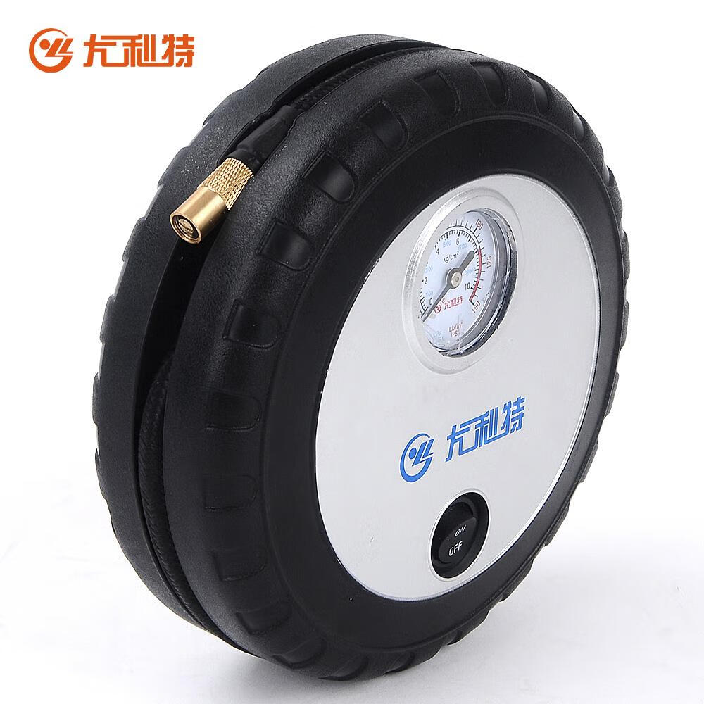 尤利特（UNIT）車(chē)載充氣泵汽車(chē)用品打氣泵高壓電動(dòng)雙缸12V轎車(chē)輪胎應急打氣筒