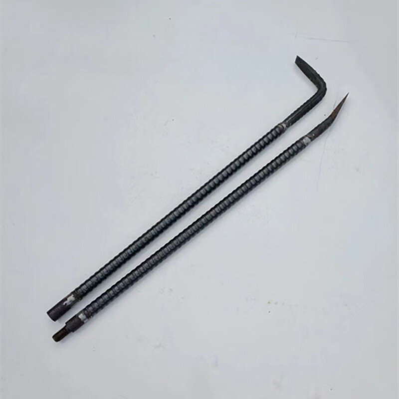 澳顏萊7字形木工撬棒 空心鋼管撬棍 空心螺紋鋼管7字形撬杠 木工拆?？?空心螺紋鋼管 0.8米長(zhǎng)可拆卸